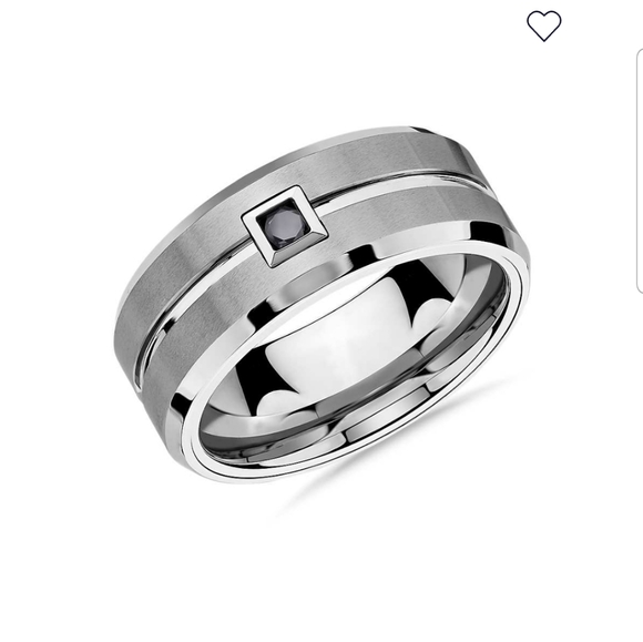 Tungsten carbide diamond ring - Picture 3 of 3